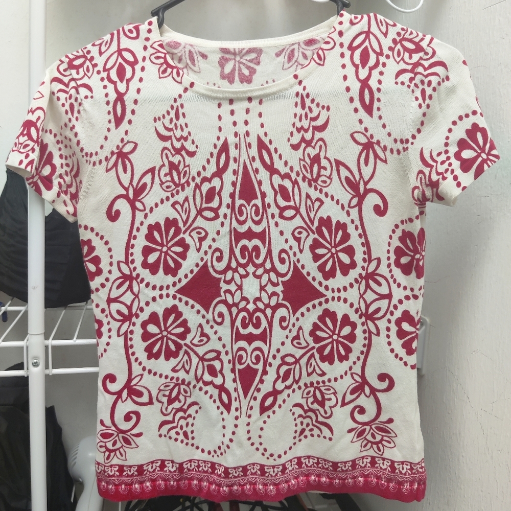 Groovy Red & White Shirt